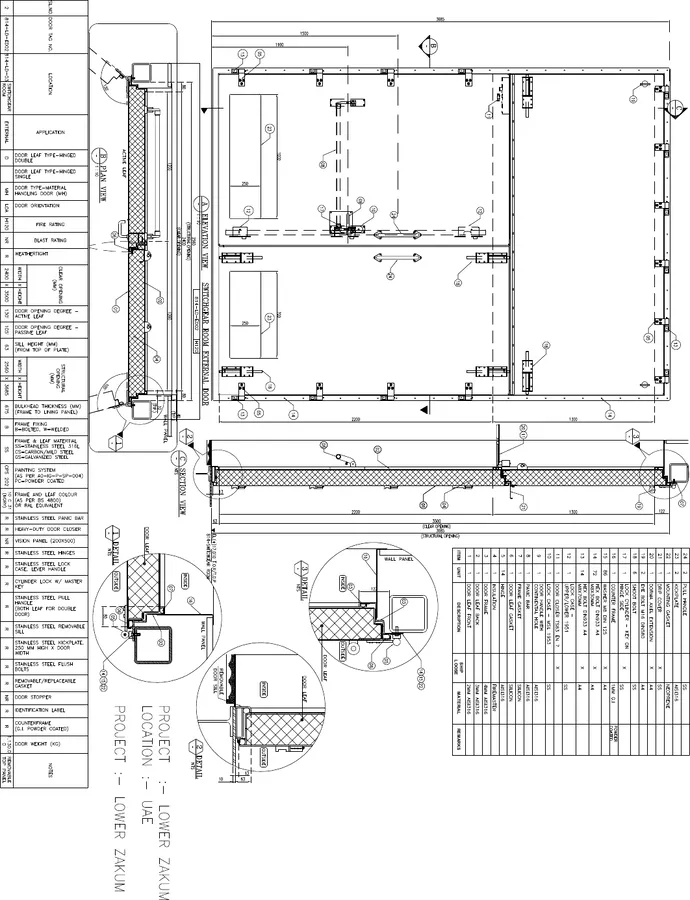 Architectural Drawings for Technical Modules
