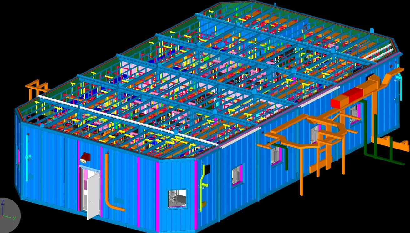 3D Modelling and Clash Check for Accommodation Modules