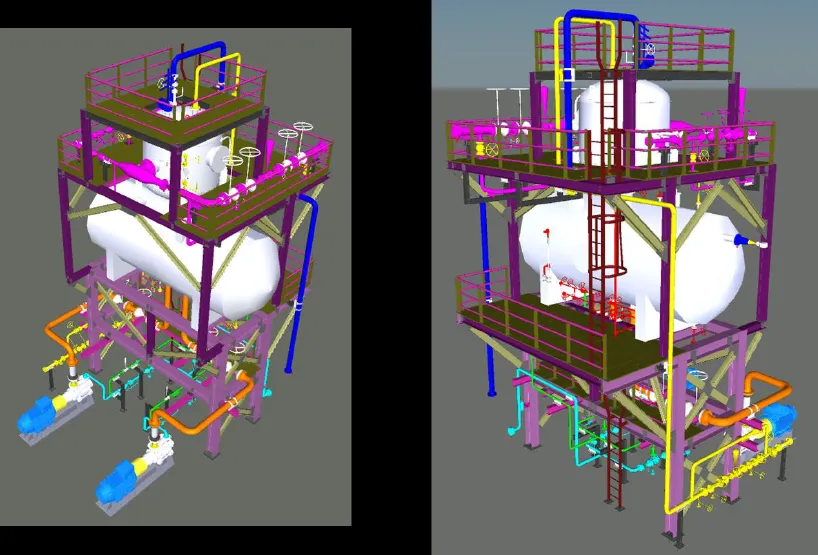 Deaerator Platform Structure
