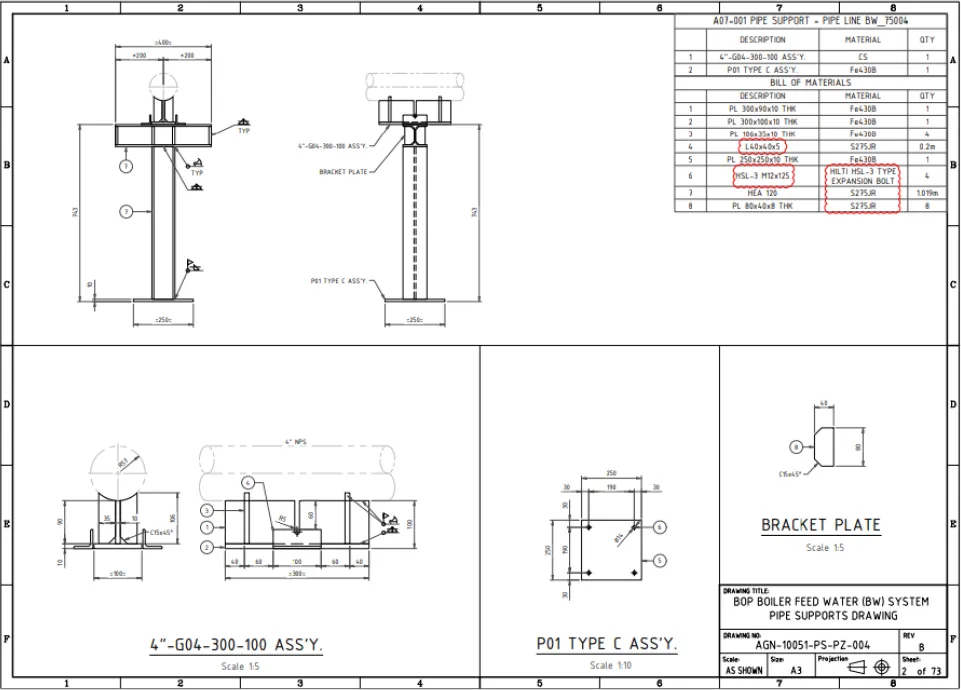 STC Pipe Support Fabrication